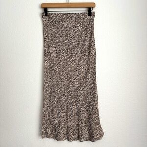 Jenni Kayne Animal Print Slip Skirt Size S